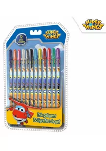 Zestaw długopisów żelowych 12 kol Super Wings - Przybory szkolne - miniaturka - grafika 2