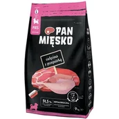 Sucha karma dla psów - Pan Mięsko dla Szczeniąt Cielęcina z Przepiórką L 9kg - miniaturka - grafika 1