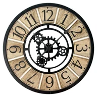Zegary - Zegar ścienny William śr. 57 cm brązowo-czarny z cichym mechanizmem - miniaturka - grafika 1
