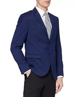 Marynarki męskie - Selected Męska marynarka Slhslim-mylobill Blue BLZ B Noos, Niebieski (niebieskie głębokie niebieskie głębokości), 46 Dlugie (Producent rozmiar: 90) - miniaturka - grafika 1