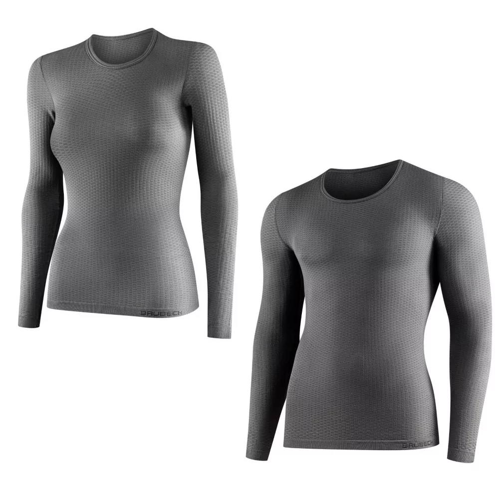 Bluza termoaktywna unisex Brubeck LS10850 szary