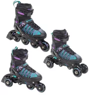 Rolki - Rolki Wrotki 3w1 Raven Cande Black 38-42 - miniaturka - grafika 1