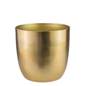Donice - Osłonka doniczki metalowa Alano 23cm złota - miniaturka - grafika 1