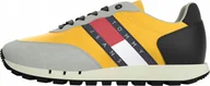 Buty sportowe męskie - Tommy Hilfiger Buty Męskie Kanarkowo-szare r. 44 - miniaturka - grafika 1