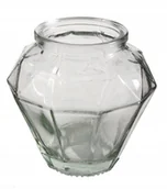 Świeczniki - ŚWIECZNIK tealight szklany PRZEZROCZYSTY wys. 10cm - miniaturka - grafika 1