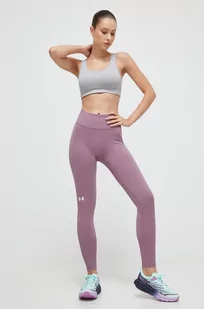 Under Armour legginsy treningowe Train kolor fioletowy gładkie - Legginsy - miniaturka - grafika 1