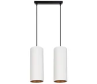 Lampy sufitowe - Żyrandol na lince AVALO 2xE27/60W/230V biały - miniaturka - grafika 1