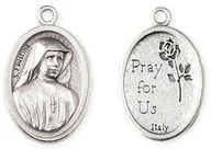Biżuteria religijna - MEDALIK Świętej Faustyny/Pray for Us - 2,2cm - miniaturka - grafika 1