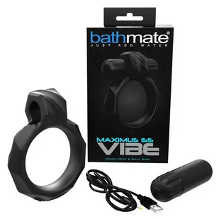 Bathmate Vibrating Ring Maximus 55 Vibe Black - Pierścienie erekcyjne - miniaturka - grafika 1