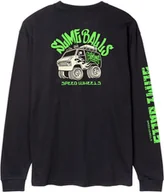 Koszulki męskie - t-shirt męski SANTA CRUZ MIKE GIANT VAN LS TEE Black - miniaturka - grafika 1