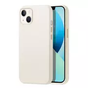 Etui i futerały do telefonów - Dux Ducis Roma skórzane etui do iPhone 13 elegancki pokrowiec z naturalnej skóry biały - miniaturka - grafika 1