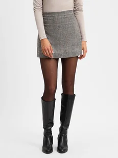 Tommy Hilfiger Damska spódnica mini Kobiety szary w kratkę, 36 - Spódnice - miniaturka - grafika 1