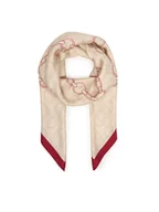 Apaszki i szaliki damskie - Tommy Hilfiger Szal Chain Silk Large Scarf AW0AW18277 Czerwony - miniaturka - grafika 1