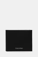 Portfele - Calvin Klein portfel skórzany męski kolor czarny LV04D1042G - miniaturka - grafika 1