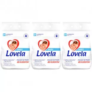 Lovela Baby Hipoalergiczny proszek do prania do kolorów zestaw 3 x 2700 g - Środki do prania - miniaturka - grafika 1