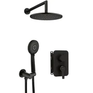Zestawy prysznicowe - Zestaw prysznicowy podtynkowy DEANTE Arnika BXYZNQHM z deszczownicą Nero - miniaturka - grafika 1