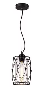Lampa wisząca Gary 337701-02 czarna kryształki reality - Lampy sufitowe - miniaturka - grafika 1