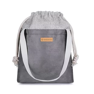 Duża torba damska Beige/Melange Zagatto ZG 611 - Torebki damskie - miniaturka - grafika 1