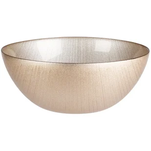 Misa szklana do serwowania w kolorze szampańskiego złota 21 cm - Miski i półmiski - miniaturka - grafika 1