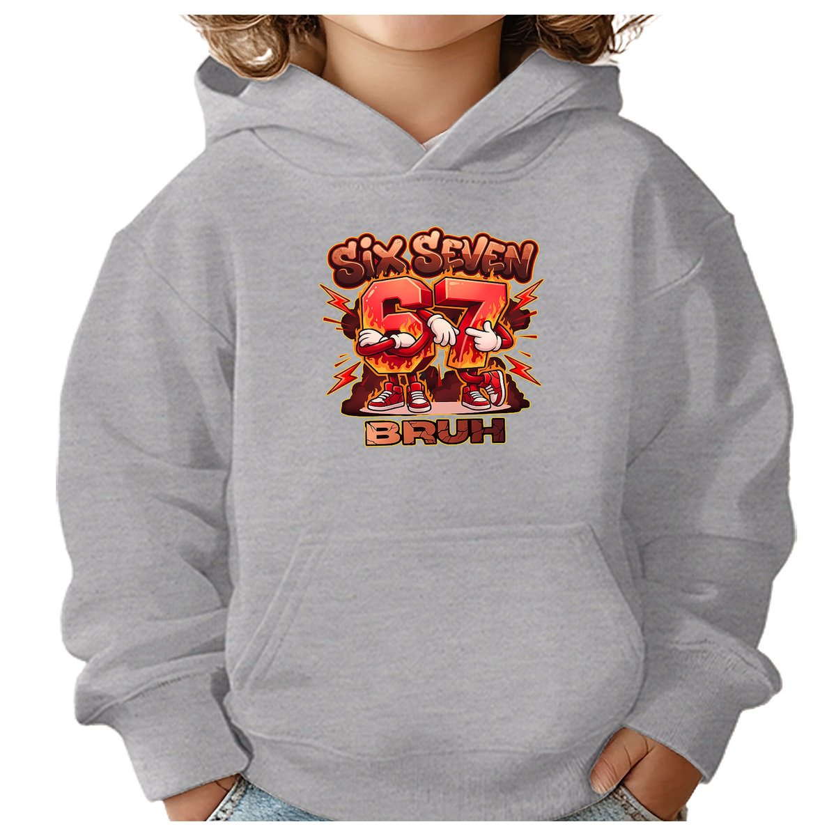 BLUZA DZIECIĘCA 67 SIX SEVEN VIRAL BRUH 110-116 CHŁOPIĘCA DZIEWCZĘCA