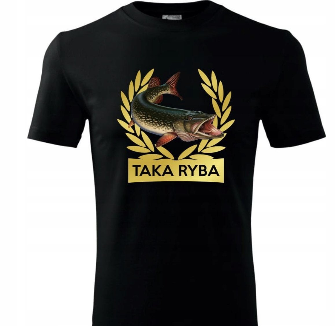 KOSZULKA Wędkarska MĘSKA ŚMIESZNA T-SHIRT Na Ryby Dla Wędkarza r. L #46