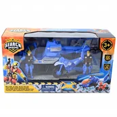 Samoloty i helikoptery - POLICYJNY HELIKOPTER SAMOLOT MOTOCYKL ZESTAW Z FIGURKAMI POLICJANTÓW - miniaturka - grafika 1