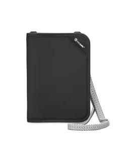 Portfel męski mały RFID Pacsafe V150 - czarny - Portfele - miniaturka - grafika 1