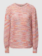 Swetry damskie - Sweter z dzianiny z efektem melanżu model ‘Linda’ - miniaturka - grafika 1