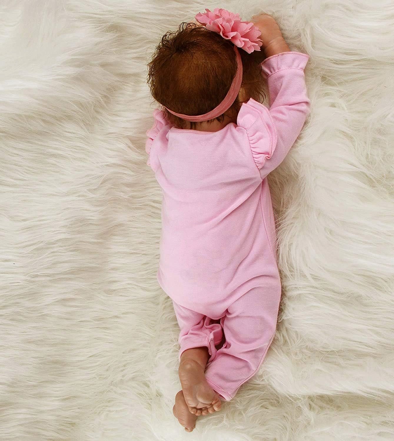 Ziyiui 56 cm lalka reborn, silikonowa, noworodek dziewczynka