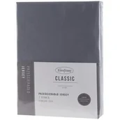 Prześcieradła - Prześcieradło z gumką, Eurofirany, jersey, 200x220 cm, szary - miniaturka - grafika 1