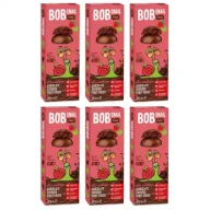 Ciastka - Bob Snail Przekąska jabłkowo-truskawkowa w mlecznej czekoladzie Zestaw 6 x 30 g - miniaturka - grafika 1