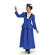 Płaszcze damskie - Disguise 144689B-EU-4 Disney Mary Popins płaszcz dla dorosłych M 8-10 fantazyjny kostium, dziewczęcy, wielokolorowy - miniaturka - grafika 1
