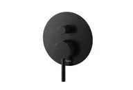 Baterie podtynkowe - Kohlman Axel Black Bateria wannowo-prysznicowa podtynkowa czarny mat QW210AB - miniaturka - grafika 1