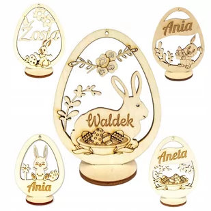 Jajko wielkanoc imię logo pisanka grawer zawieszka - Wielkanoc - miniaturka - grafika 1