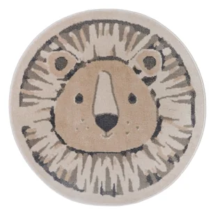 Beżowy dywan dziecięcy ø 100 cm Lion – Hanse Home - Dywany dla dzieci Beżowy dywan dziecięcy ø 100 cm Lion – Hanse Home - Dywany dla dzieci - miniaturka - grafika 1