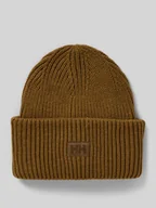 Czapki męskie - Czapka beanie z naszywką z logo - miniaturka - grafika 1