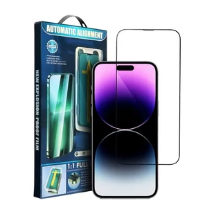 Tempered 5d Full Glue Glass do iPhone 12 Pro Max czarny + aplikator - Szkła hartowane na telefon - miniaturka - grafika 1