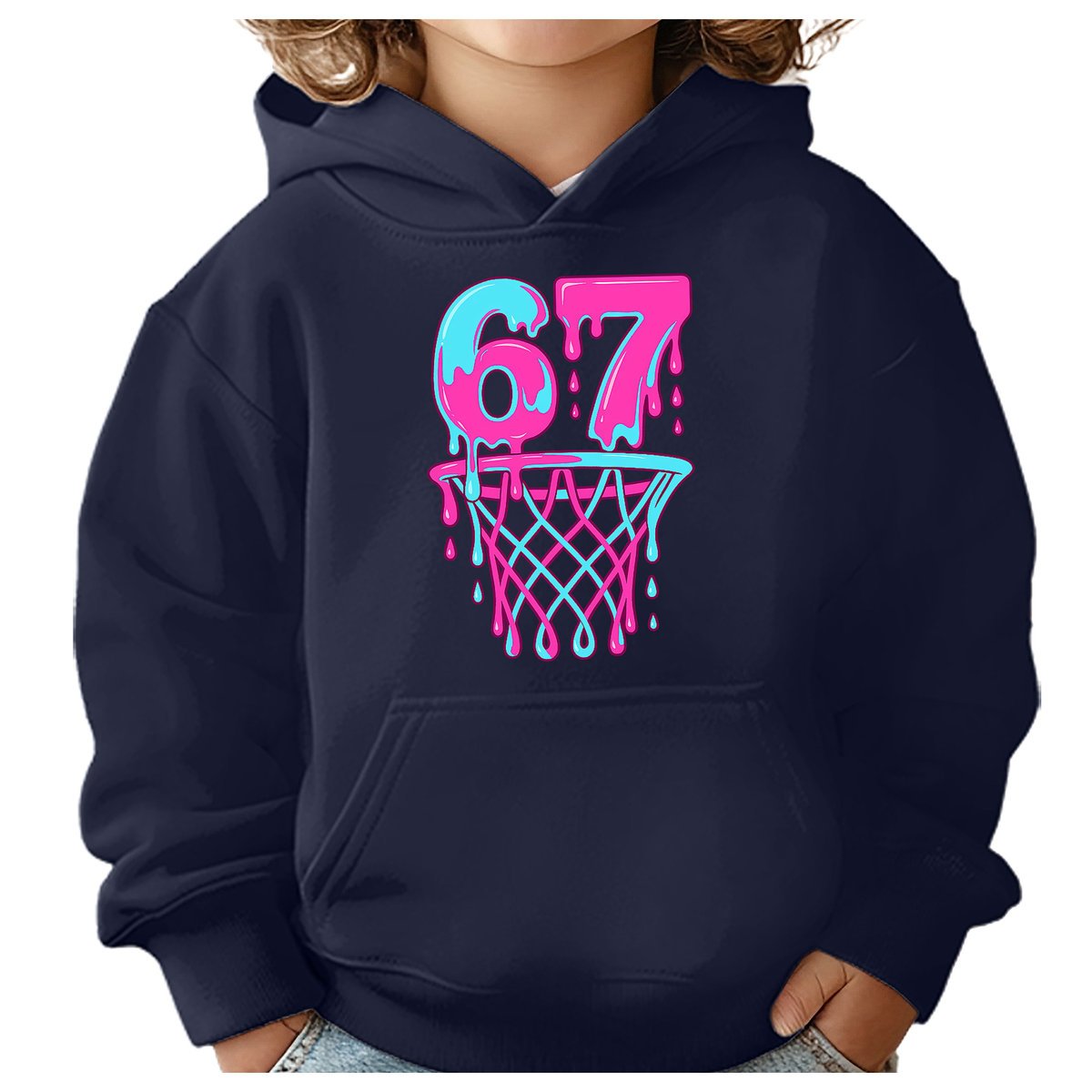 BLUZA DZIECIĘCA Z KAPTUREM 67 SIX SEVEN KOSZYKÓWKA 146-152 PREZENT