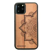 Etui i futerały do telefonów - Bewood Drewniane etui iPhone 11 PRO MANDALA JABŁOŃ - miniaturka - grafika 1
