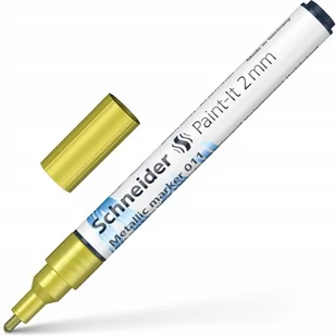 Marker metaliczny Paint-It 011 2 mm żółty metalik - Markery permanentne - miniaturka - grafika 1