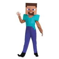 Stroje karnawałowe - Stój dziecięcy - Minecraft Steve - rozmiar S - miniaturka - grafika 1