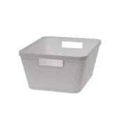 Pudła i pojemniki do przechowywania - Koszyk plastikowy Terra 8 l biały - miniaturka - grafika 1