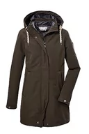 Kurtki damskie - G.I.G.A. DX Damska kurtka softshellowa z kapturem GW 19 WMN SFTSHLL PRK, zielono-antracyt, 46, 39842-000 - miniaturka - grafika 1