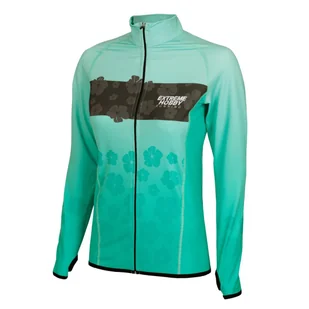 Bluza termoaktywna do biegania damska EXTREME HOBBY FLOWERS - Lekkoatletyka - miniaturka - grafika 1