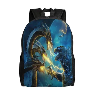 a469 Plecak Godzilla dla dzieci chłopców i dziewcząt, torba szkolna o dużej pojemności z regulowanymi paskami, lekki plecak, wodoodporny bqdt469 - Torebki damskie - miniaturka - grafika 1