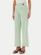 Spodnie damskie - JDY Spodnie materiałowe Geggo 15208430 Zielony Wide Leg - miniaturka - grafika 1