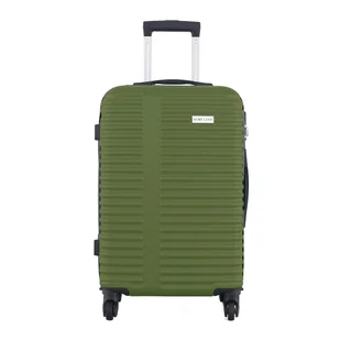 Walizka podróżna w poziome paski 22" - zielony Semi Line - Walizki - miniaturka - grafika 1