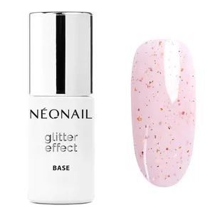 NeoNail - Glitter Effect Base - Brokatowa baza hybrydowa - 7,2 ml - PINK SPARKLE - Lakiery hybrydowe - miniaturka - grafika 1