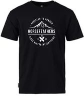 Koszulki męskie - t-shirt HORSEFEATHERS ATP EMBLEM T-SHIRT Black - miniaturka - grafika 1
