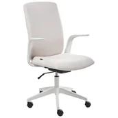 Fotele i krzesła biurowe - Beliani Krzesło biurowe CAPTAIN Jasnobeżowy - miniaturka - grafika 1